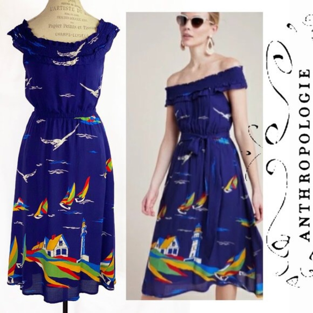 Conversations by Anthropologie Colloquial Boat Dress Size 2 NWT